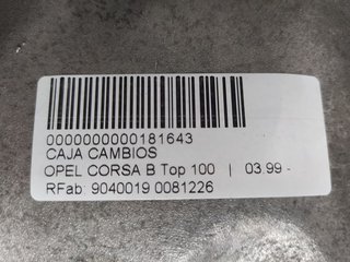 CAJA CAMBIOS OPEL CORSA B Top 100