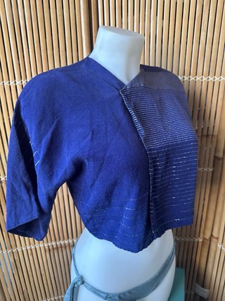 Bolero blu/argento taglia unica