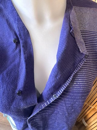 Bolero blu/argento taglia unica