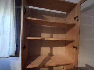Estantería Billy Ikea Madera y Cristal
