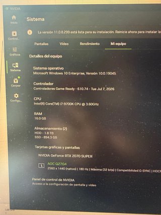 PC Gaming i7-9700K RTX 2070 SUPER