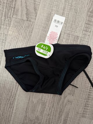 Bañador Natación Nabaiji Negro 4 años