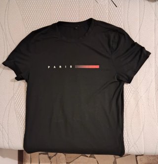 Maglia estiva nera PARIS