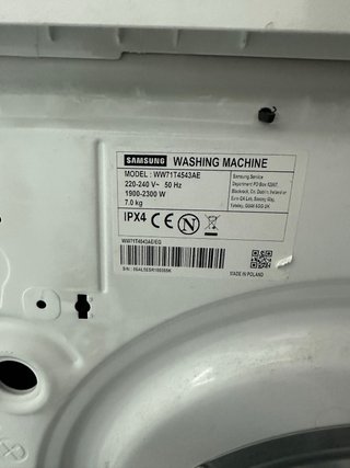 Lavadora Samsung 7 kg 1400 rpm – Vapor Higiénico |