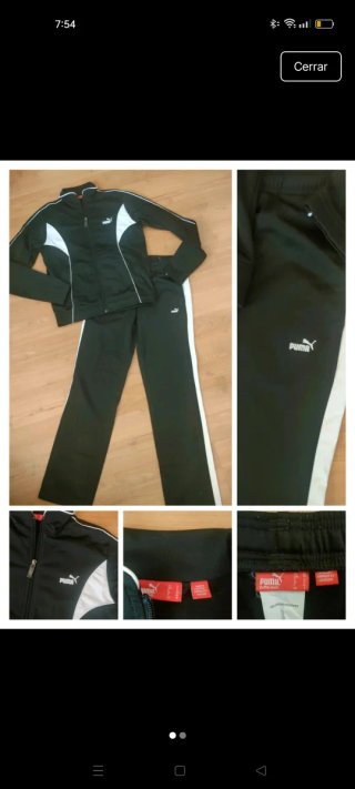 Chándal Puma Negro Talla S