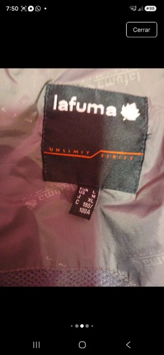 Giubbotto escursionismo LA FUMA Taglia L