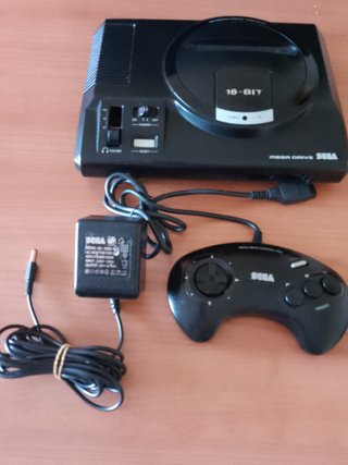 Sega Mega Drive PAL Negra