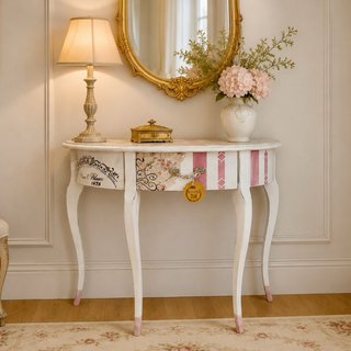 Mesa consola vintage estilo francés