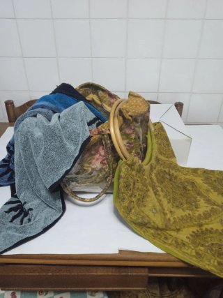 Set di due borse da spiaggia vintage etniche