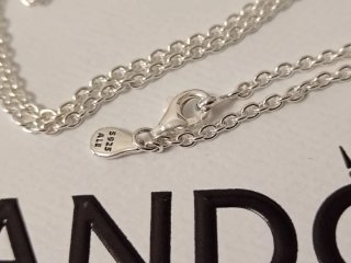 Collana Pandora Argento con Scatola e Ricevuta
