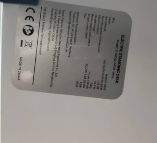 Mesa escritorio elevable blanca