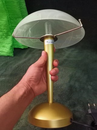 Lámpara tipo "Hongo" dorada BOLETUM