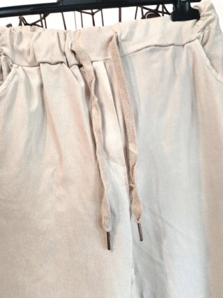 Pantaloni beige in viscosa