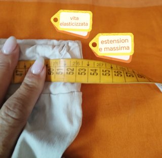 Pantaloni beige in viscosa
