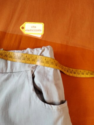 Pantaloni beige in viscosa