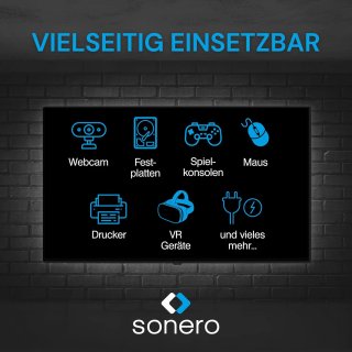 Sonero® Cable USB 3.2 de extensión activo con amplificador de señal