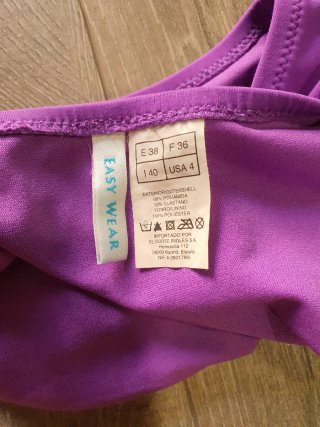 Braga bikini morada con cordón