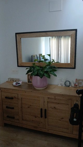 Urgente : Espejo Rectangular Madera y Metal