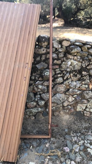 Lote puertas madera acanalada antiguas