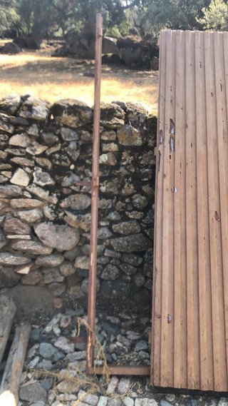 Lote puertas madera acanalada antiguas