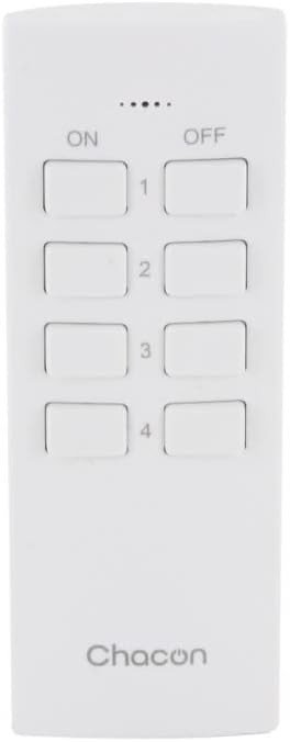 Kit 4 Mini enchufes On/Off + Mando a Distancia de 4 Canales 2300W