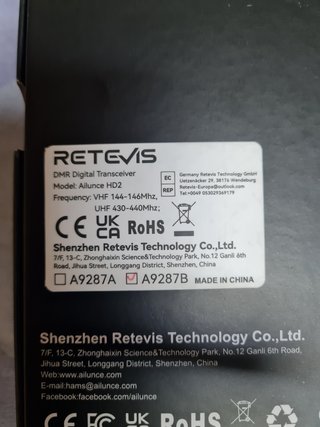 RETEVIS AILUNCE HD2 GPS NUEVOS A ESTRENAR.