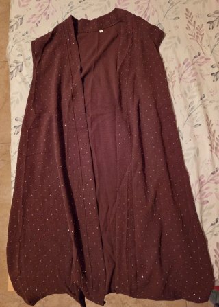 Conjunto pantalón y chaleco morado