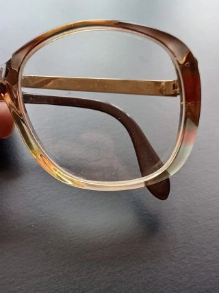 Gafas graduadas vintage marrones y multicolor
