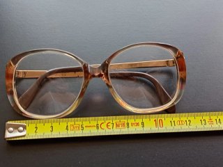 Gafas graduadas vintage marrones y multicolor