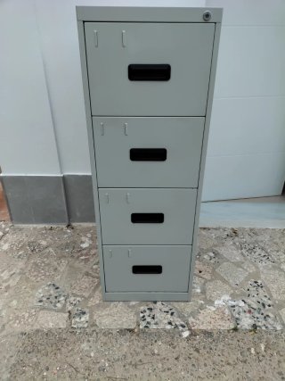 Cajonera Archivador Metálica Gris con llaves