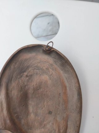 Scultura vintage Madonna e Bambino bronzo