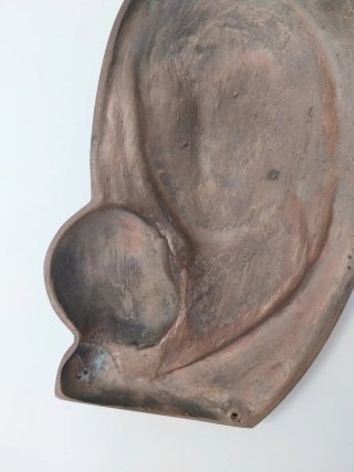 Scultura vintage Madonna e Bambino bronzo