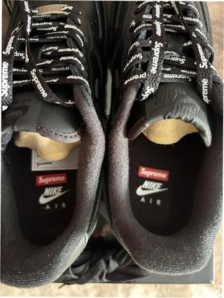 Nike Air Force 1 x Supreme Negro Talla 38