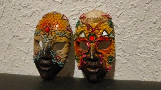 Dúo Máscaras Decorativas.
