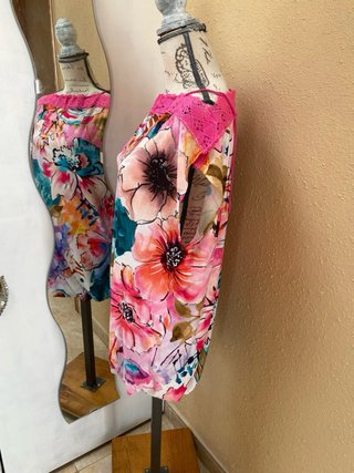 Vestido maxi estampado floral boho
