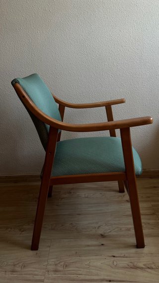 Sofá cama y 4 sillas tela