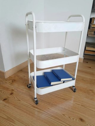 Carrito Auxiliar Blanco 3 Niveles
