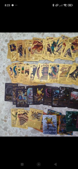 Lote 83 Cartas Pokémon Réplica Metalizadas