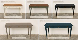 Consola o entradita de madera con 3 cajones
