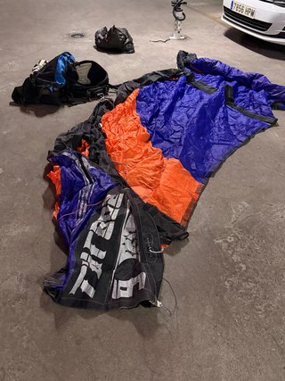 Arnés Dakine y Cometa Slingshot Turbo 9m a reparar