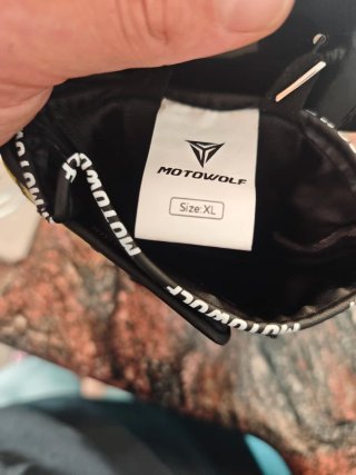 Guantes Moto Motowolf Piel XL Negro Amarillo flúor
