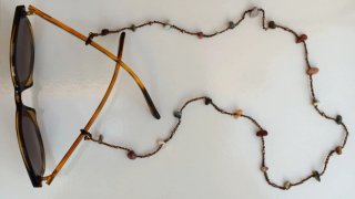Colgante gafas crochet