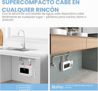 Mini calentador de agua COMFEE 'CWH3.5EA1W'