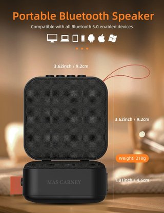 Altavoz Bluetooth PortáTil con MicróFono , MAS Carney F3
