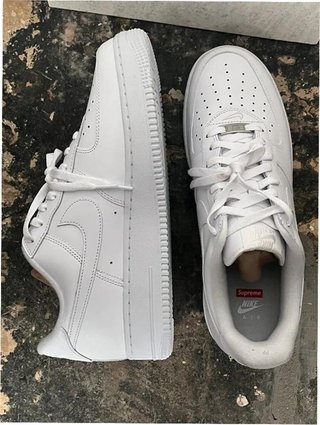 Nike Air Force 1 x Supreme Blancas Talla 36