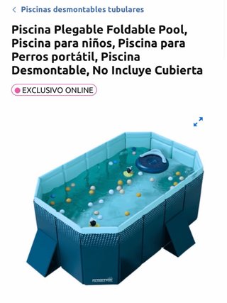 Piscina Plegable para Niños y Mascotas