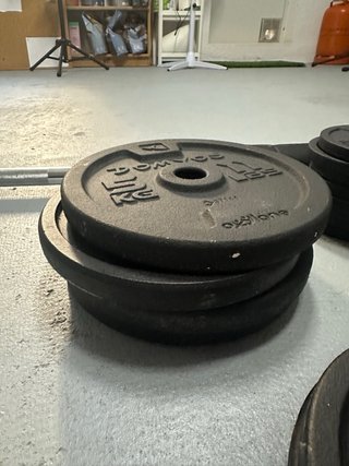 Set Kit Pesas Decathlon 28mm (36kg discos, 3 barra