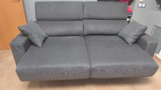Sofá chaise longue 200 cm con asientos deslizantes