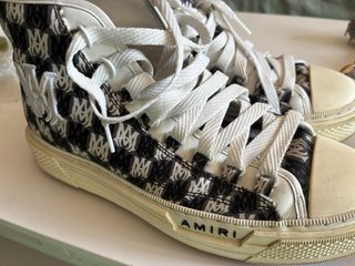Scarpe Amiri Uomo Nero Bianco