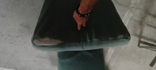 Tumbona de tela y metal punta prima